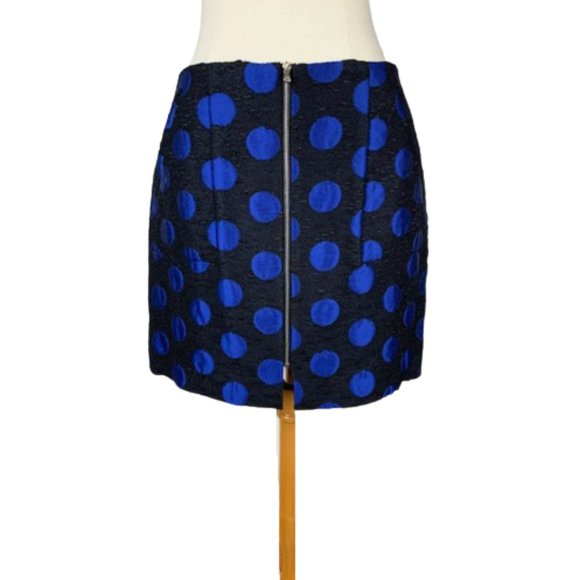 Suno Polka Dot Jacquard Mini Skirt 4 Wool Blend New - Picture 8 of 11